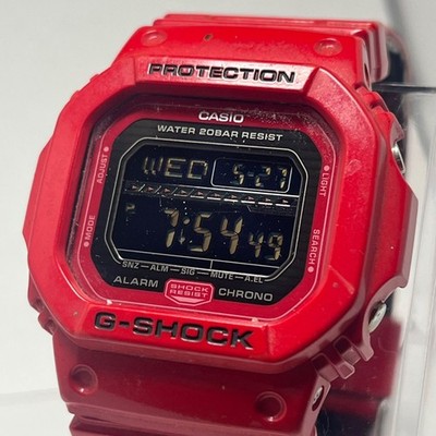 CASIO G-SHOCK Protection Rot Herren Digital Armbanduhr Funktioniert