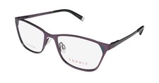 NEW ESPRIT 17488 MODERN STAINLESS STEEL METAL OPTICAL HIP EYEGLASS FRAME/EYEWEAR
