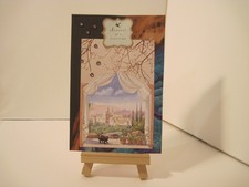 on holiday scene Original Collage 4 x 6 inch art Outsider Contemporary Na&iuml;ve