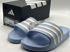 Adidas Women's Size 9 Blue Adilette Slides Sandals IE8919 Brand New