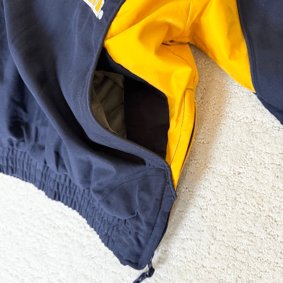 复古 Starter West Virginia Mountaineers NCAA 风衣夹克 - 美国儿童 S( — 第 3/4 张图片