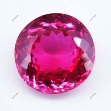 Stunning 56.00 Ct Natural Pink Sapphire Round Cut Certified Loose Gemstone