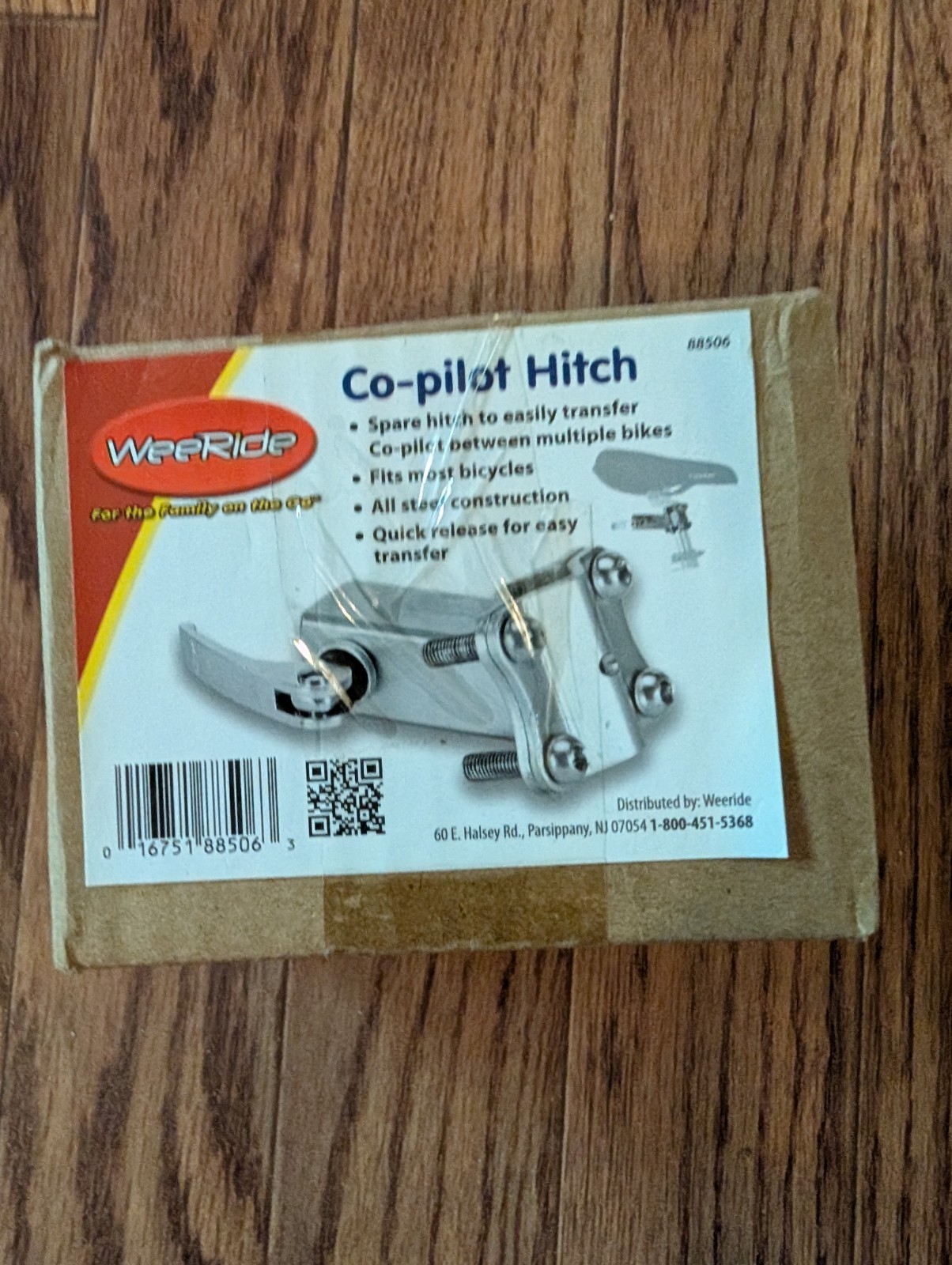 WeeRide Co-Pilot Spare Hitch, 4.3 x 3.3 x 3 inches, Silver