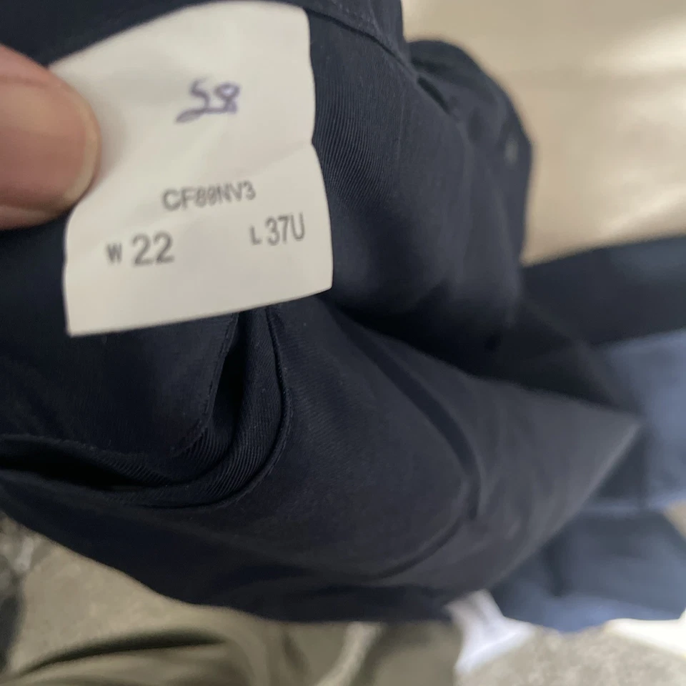 Red Kap Pants Womens 22 Blue Work Slacks hemmed 30 inches long nwt - Image 2 of 3