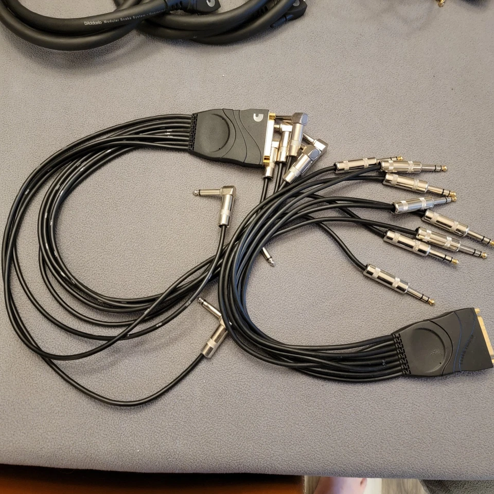 D'Addario Modular Snake System 3 5ft Core, 5 Trs 8 Channel Breakouts - Image 4 of 4