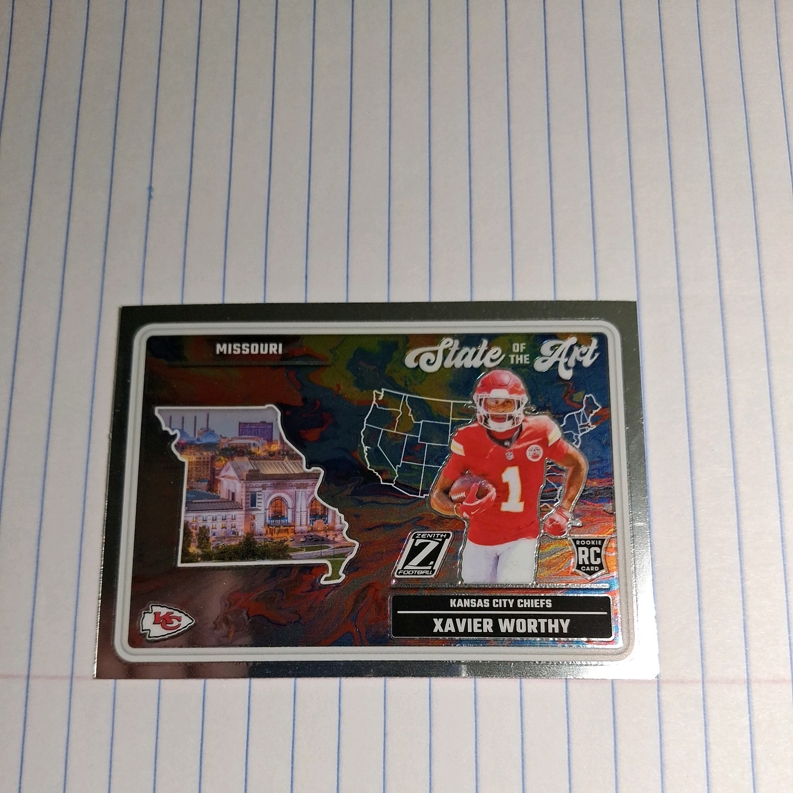 Xavier Worthy Panini Zenith State of the Art #21 Base