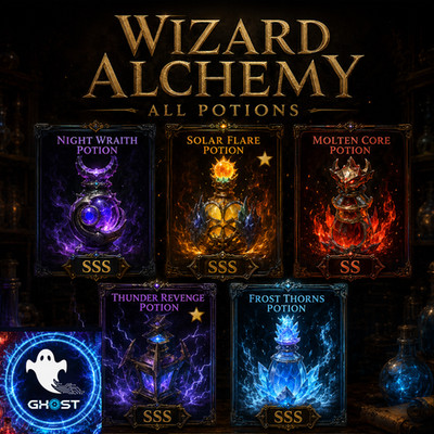 WIZARD ALCHEMY ALL ITEMS | POTIONS | FAST | CHEAP