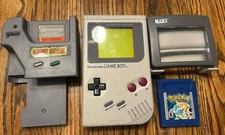 Nintendo Gameboy Lot Screen Needs Cover Pokémon Blue Genie Naki Magnifier Works