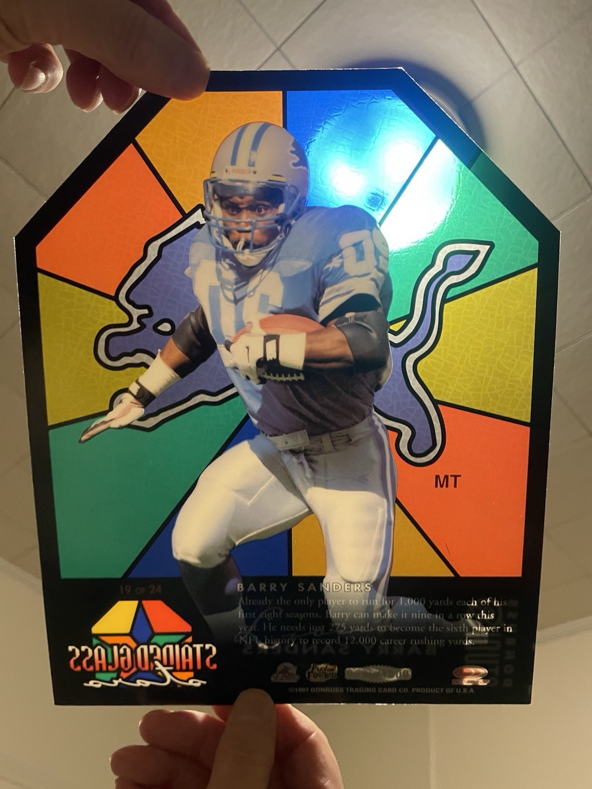 Don Russ Barry Sanders stained glass INVESTMENT LOT 0f 60 cards PLZ READ