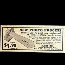 Vintage July 1950 Ephemera New Photo Process Ad Photography Innovation 308
