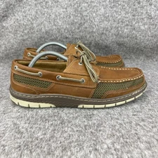 ✅Mens 10.5M Sperry Top-Sider Tarpon Ultralite Brown Leather 2-Eye Boat/Deck Shoe