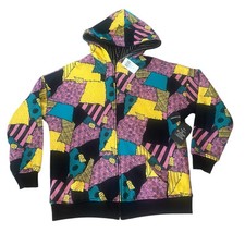 The Nightmare Before Christmas Jack  Sally Junior Reversible Hoodie Small