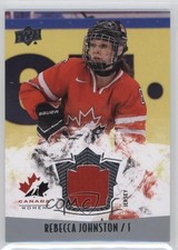 2015 Upper Deck Team Canada Juniors Jersey Rebecca Johnston #147 1o3