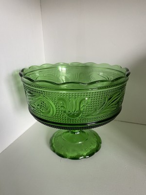 Vintage Emerald Green Glass Compote Candy Dish by E.O. Brody Co. M6000 Cleveland