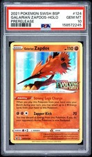 PSA 10 Galarian Zapdos Holo SWSH124 Black Star Evolving Skies Prerelease on eBay