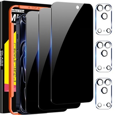 Para iPhone 17 Pro Max 3+3 Protector De Pantalla Privacidad AntiEspia y Camara