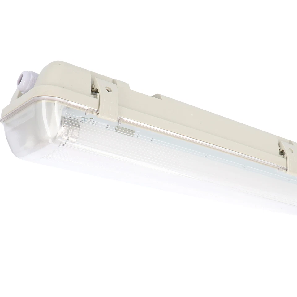 LED'S LIGHT Feuchtraumleuchte HF-Bewegungsmelder LED-Röhren 120 cm 2x 14W neutralweiß IP65