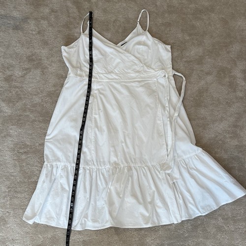 City Chic Womens Sweet Tie Midi Wrap Dress XXL/24 White Sun Beach Summer Boho - Picture 14 of 14