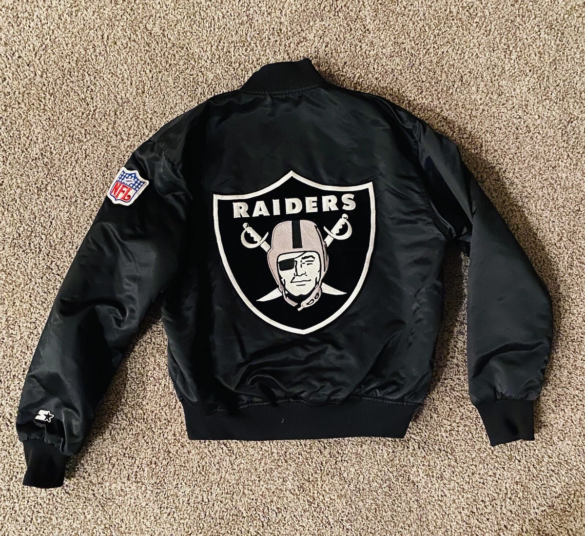 RARE Vintage 80's NFL Raiders Pro Line Starter Satin Jacket (L) | eBay