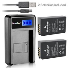Kastar Battery and LCD Slim USB Charger for Nikon EN-EL20 Coolpix A AW1 J3 S1 V3