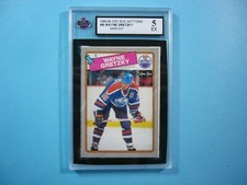 1988/89 O-PEE-CHEE HOCKEY BOX BOTTOM CARD #B WAYNE GRETZKY KSA 5 EX SHARP+ OPC