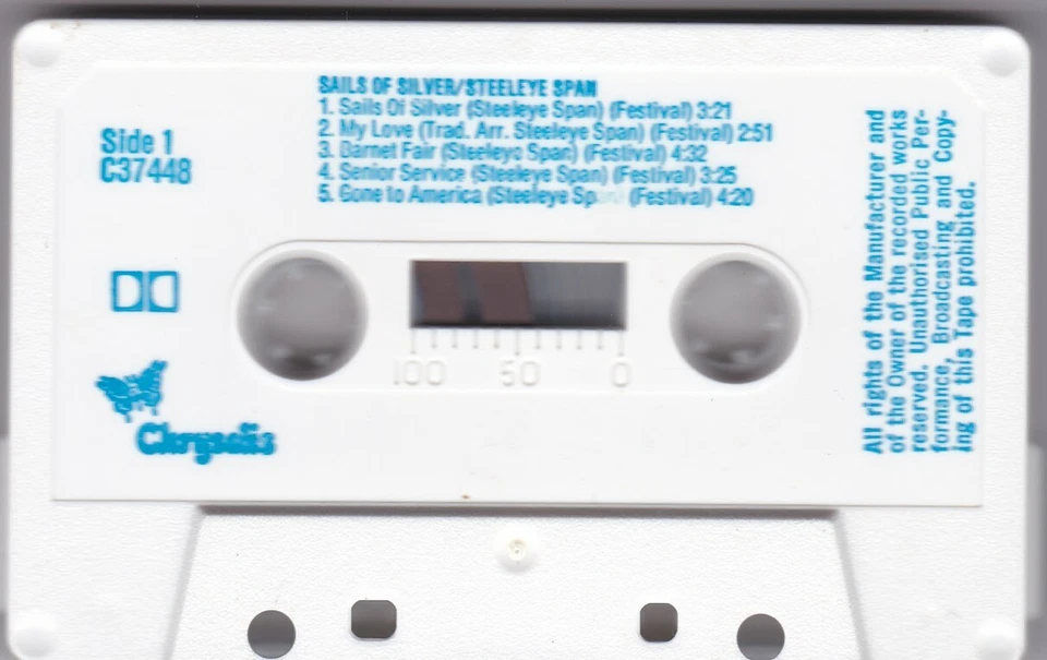 Steeleye Span - Sails Of Silver  - Cassette (Festival C37448 1980 Australia) - Image 4 of 4