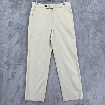 Soeur Women's 8/ 40 Otto Trousers Cream Corduroy Straight Leg Pants 100%  Cotton
