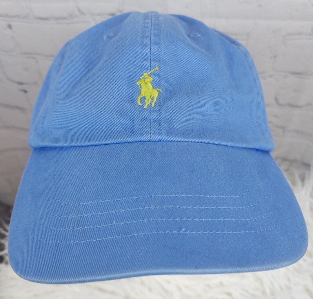Cappello Baseball Adulto Polo By Ralph Lauren Blu Cinturino Regolabile Logo Pony