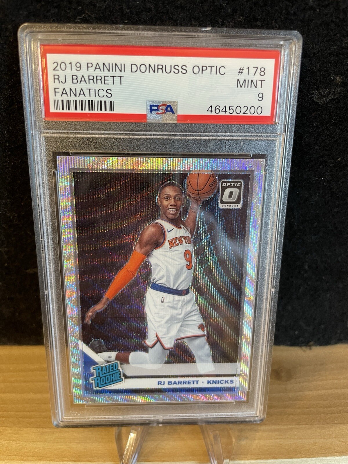 2019-20 Donruss Optic RJ Barrett Choice Prizm Rated Rookie Card RC #178 PSA 9