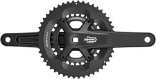 microSHIFT Sword Black 2x Crankset - 170mm, 9-Speed, 48/31t, 110/80 Asym BCD, JI