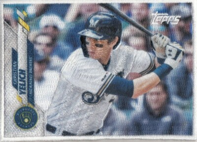 Christian Yelich 2020 Topps Update Cloth Patch