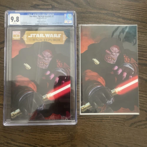 STAR WARS-HIGH REPUBLIC # 7 CGC 9.8 & Virgin Variant.  Mayhew 2 Comic Lot
