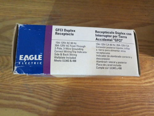 Eagle Electric GFCI Duplex Receptacle GF15V / Ivory / NEMA 5-15R - Picture 6 of 6