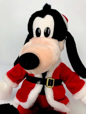 Vintage Goofy Santa Christmas 18'' Plush Walt Disney Company Stuffed Animal