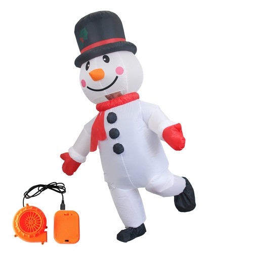 Inflatable Christmas Snowman Costume Funny Clothes Christmas Snowman J1S1