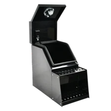 15x28x25 Inch Alum Side Mount Semi Truck Tool Box w/ Saddle Step&Lock+Key Black