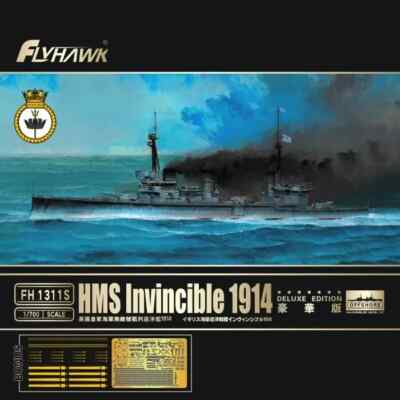 Flyhawk FH1311S 1/700 HMS Invincible 1914 Deluxe Edition Plastic Model Kit