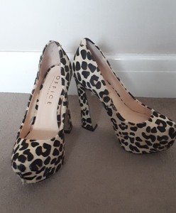 pony skin leopard print shoes
