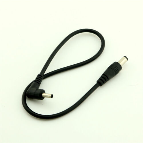 CCTV DC Power 5.5mm x 2.1mm Male to 3.5mm x 1.35mm Right Angle Adapter Cable 1ft - Picture 5 of 9