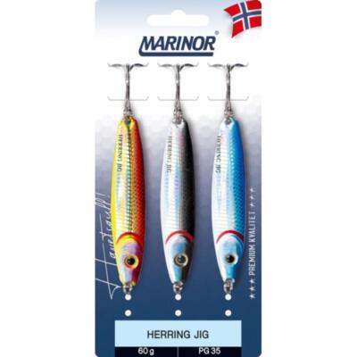 MARINOR Herring Jig - 3-teiliges Pilker-Set 12g-60g Zocker Weitwurfköder Blinker