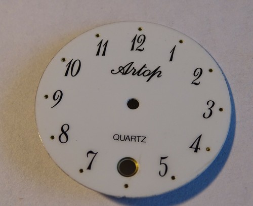 Cadran De Montre Générique En Métal - Pièce D'horlogerie Neuve Pour Réparation