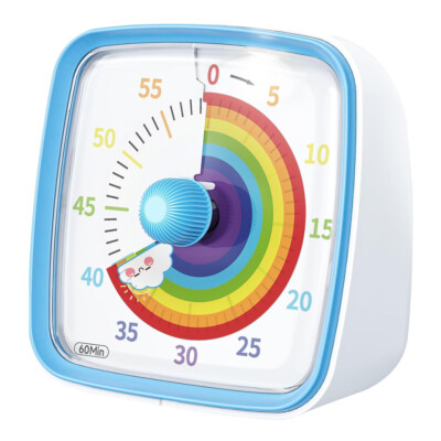 Visueller 60-Minuten-Timer mit Nachtlicht, Countdown-Timer, Pomodoro-Timer 1653