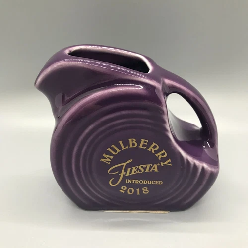 Fiesta 50th Color Mini Disc Pitcher in Mulberry | Fiestaware Dancing Lady 2018