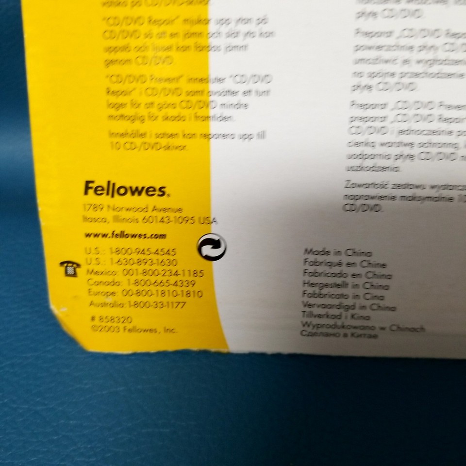 Fellowes CD DVD Scratch Repair Kit 99763 EBay fellowes-cd-dvd-scratch-repair-kit-99763-ebay