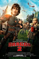 HOW TO TRAIN YOUR DRAGON 2 MOVIE POSTER Original DS 27x40 One Sheet