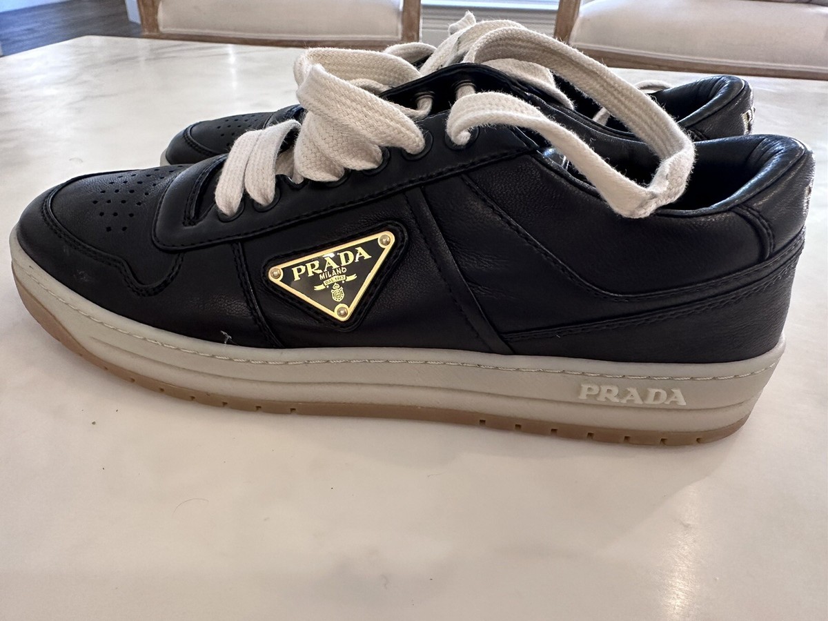 スニーカー PRADA | Downtown nappa leather sneakers Prada Downtown Nappa Leather Sneakers | Saks Fifth Avenue