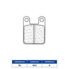 Front Brake Pads CL BRAKES FANTIC MOTOR 250 307 Trial 1990-1991