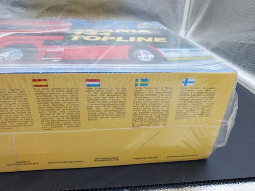 ITALERI 1/24 Scania 144 Topline Semi truck 1998 New Unopened Model Kit No. 712 - Picture 7 of 16