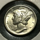 1943-D MERCURY DIME BRILLIANT UNCIRCULATED COIN
