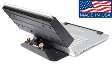 Laptop security stand, anti theft holder and enclosure.
